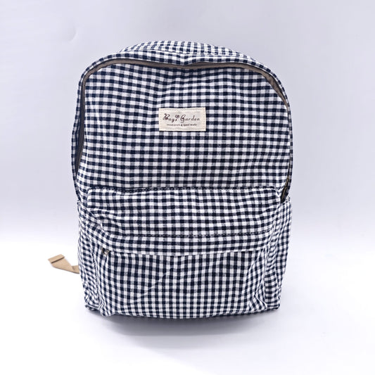 Bags Garden mochila Mochila maxi algodon Vichy Negro Bags Garden Bags Garden