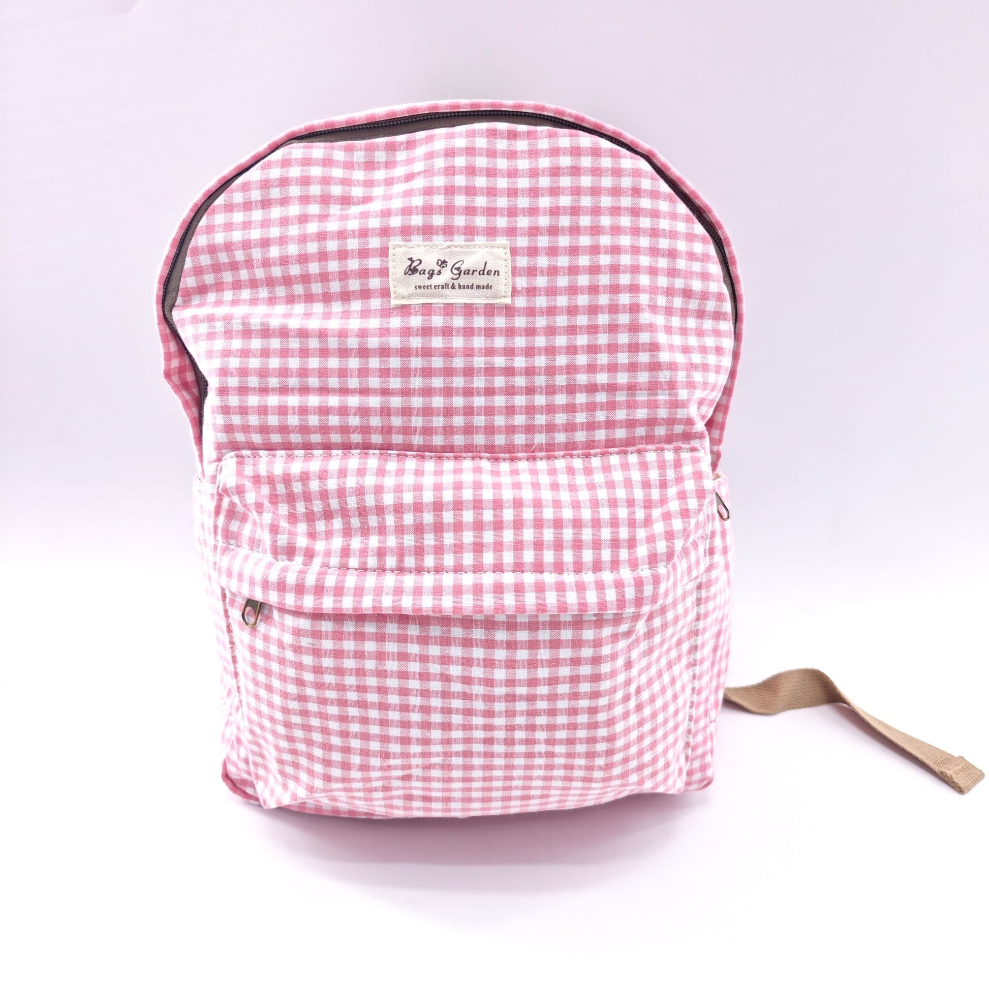 Bags Garden mochila Mochila maxi algodon Vichy Rosa Bags Garden Bags Garden