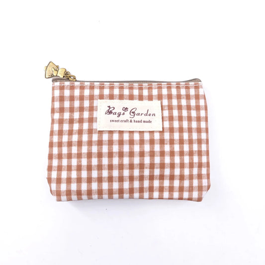 Bags Garden monedero Monedero Waterproof Vichy Toffee Bags Garden Bags Garden