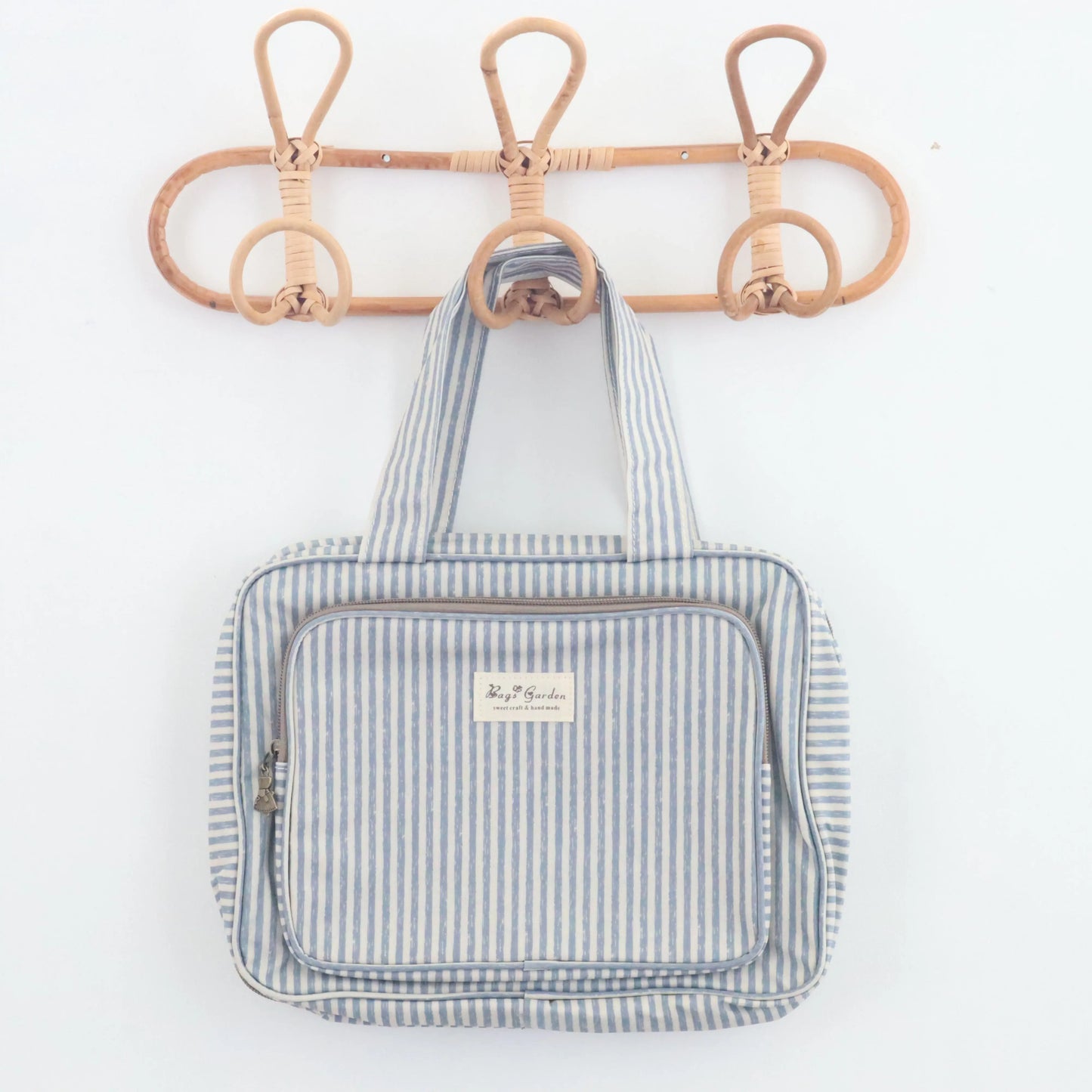 Bags Garden bolso de mano Neceser Maxi compartimentos waterproof Rayas Mint Bags Garden Bags Garden