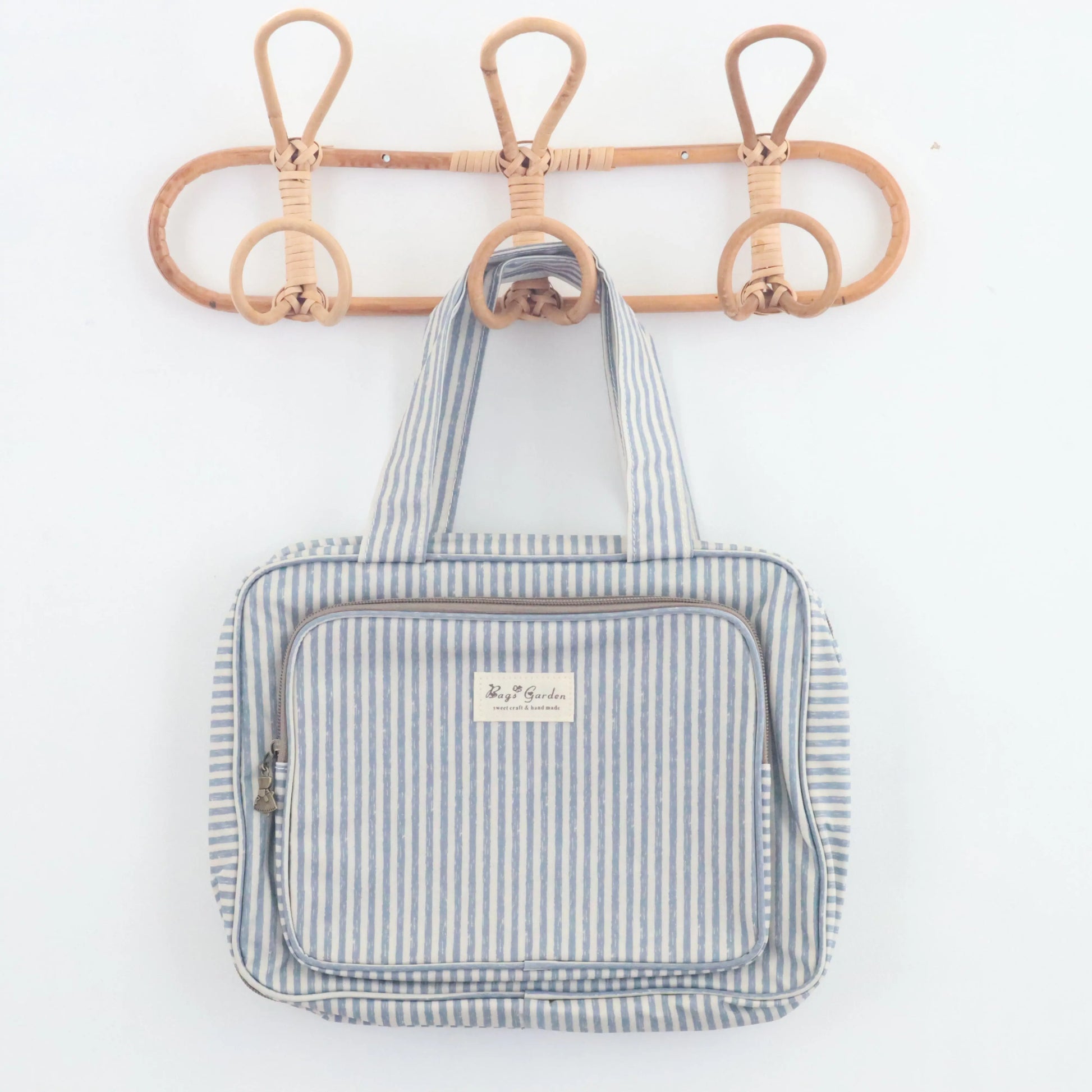 Bags Garden bolso de mano Neceser Maxi compartimentos waterproof Rayas Mint Bags Garden Bags Garden