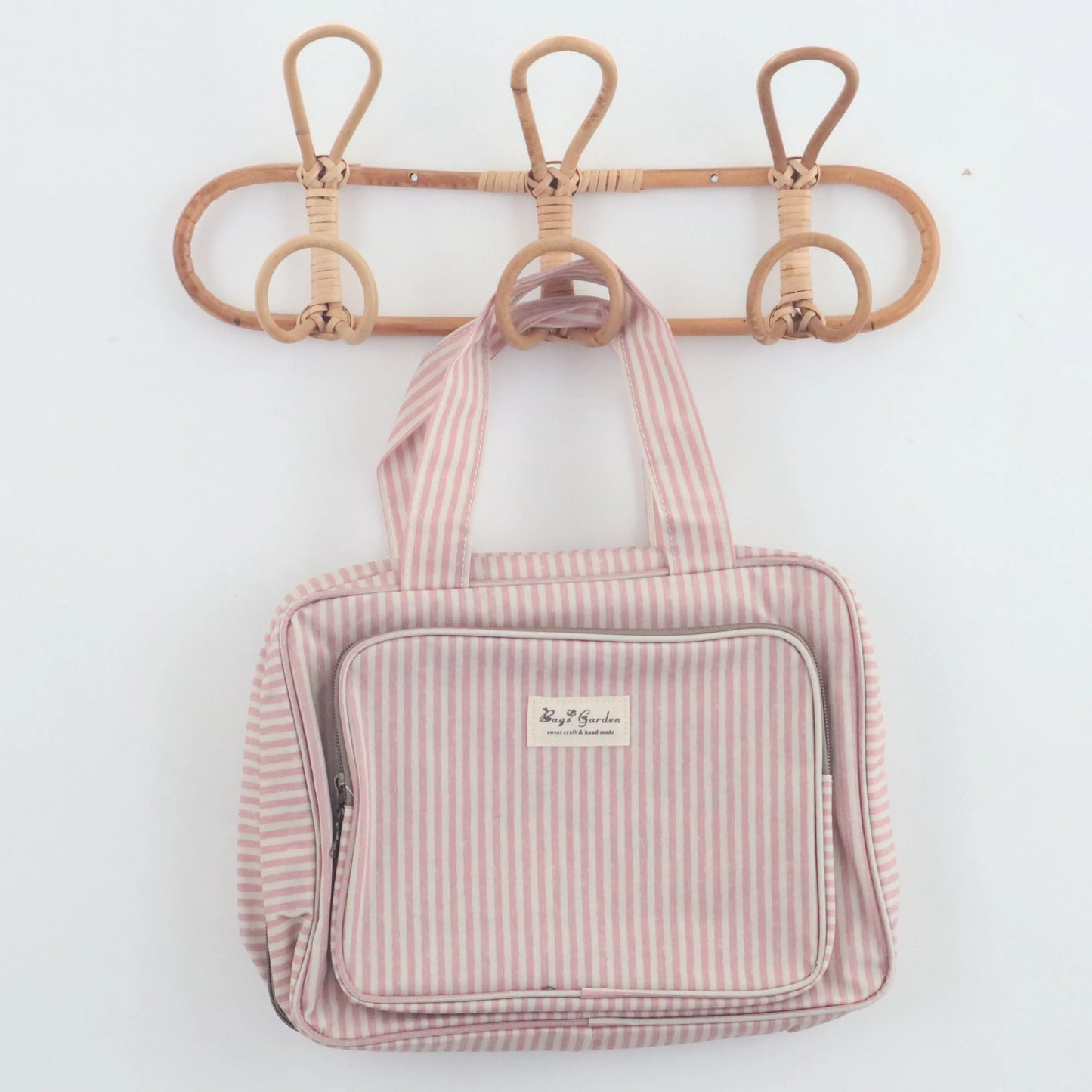 Bags Garden bolso de mano Neceser Maxi compartimentos waterproof Rayas Empolvado Bags Garden Bags Garden