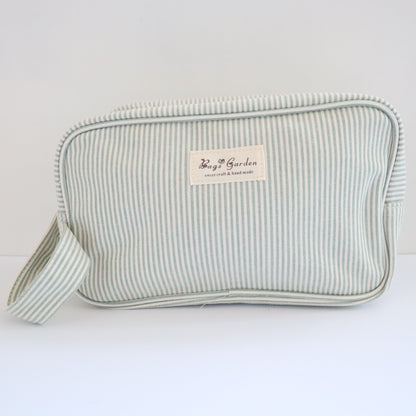 Bags Garden bolso de mano Neceser algodón Rayas Mint Bags Garden Bags Garden