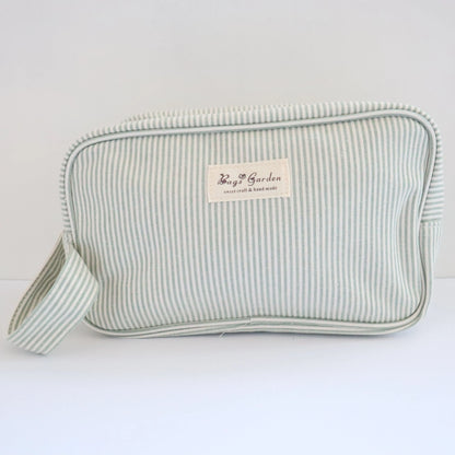 Bags Garden bolso de mano Neceser algodón Rayas Mint Bags Garden Bags Garden