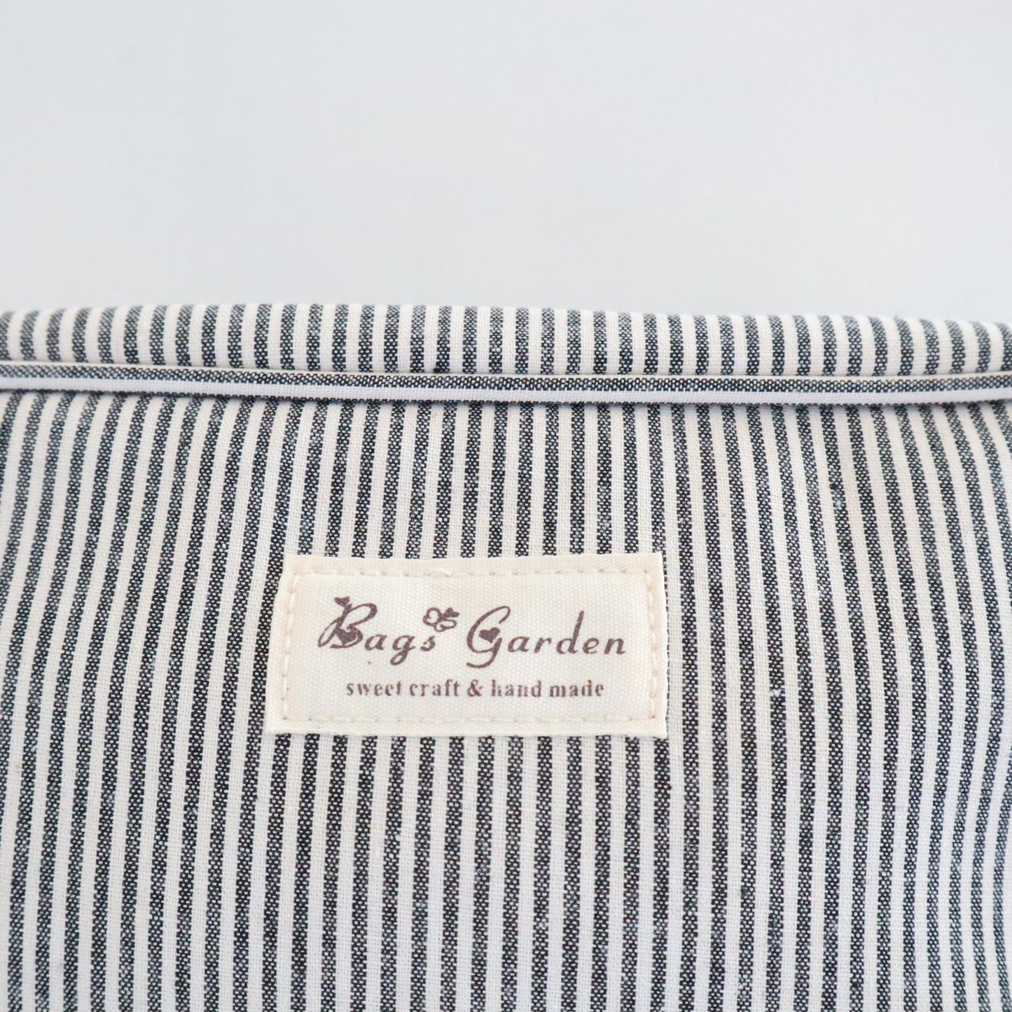 Bags Garden bolso de mano Neceser algodón Rayas Negro Bags Garden Bags Garden