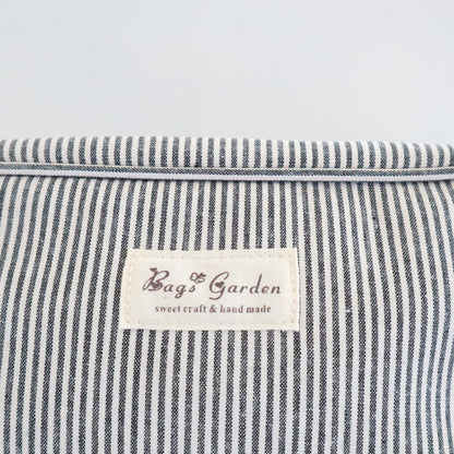 Bags Garden bolso de mano Neceser algodón Rayas Negro Bags Garden Bags Garden