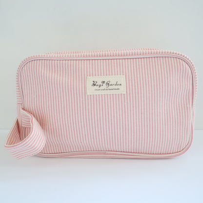 Bags Garden bolso de mano Neceser algodón Rayas Rosa Bags Garden Bags Garden