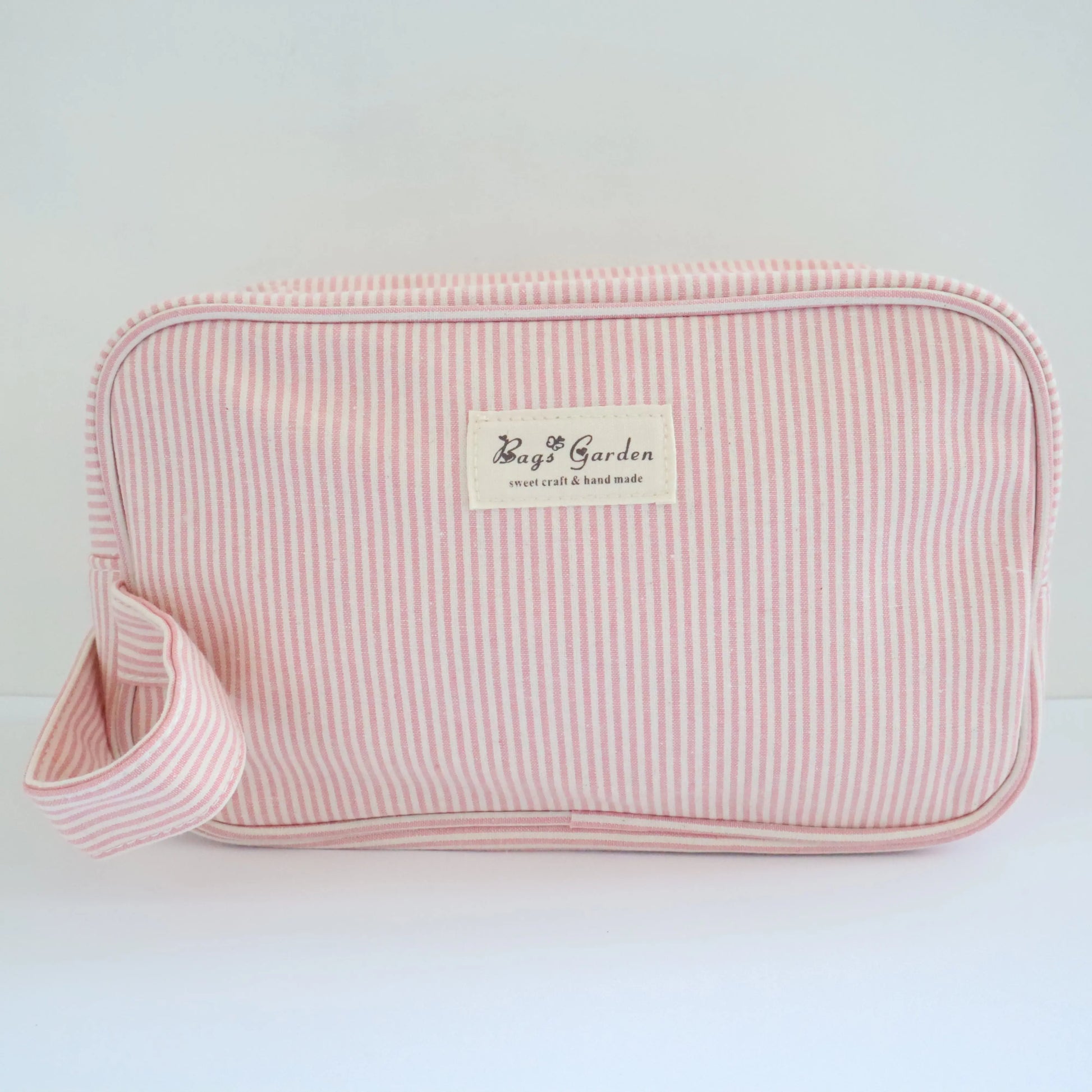Bags Garden bolso de mano Neceser algodón Rayas Rosa Bags Garden Bags Garden