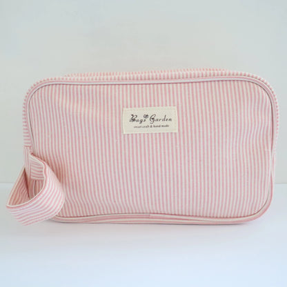 Bags Garden bolso de mano Neceser algodón Rayas Rosa Bags Garden Bags Garden