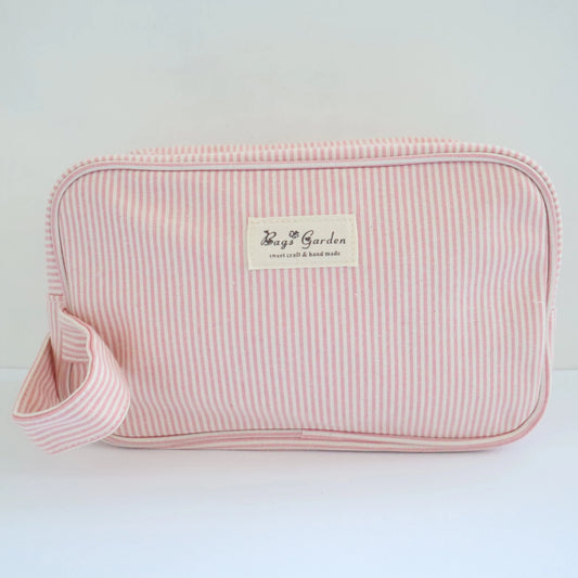 Bags Garden bolso de mano Neceser algodón Rayas Rosa Bags Garden Bags Garden