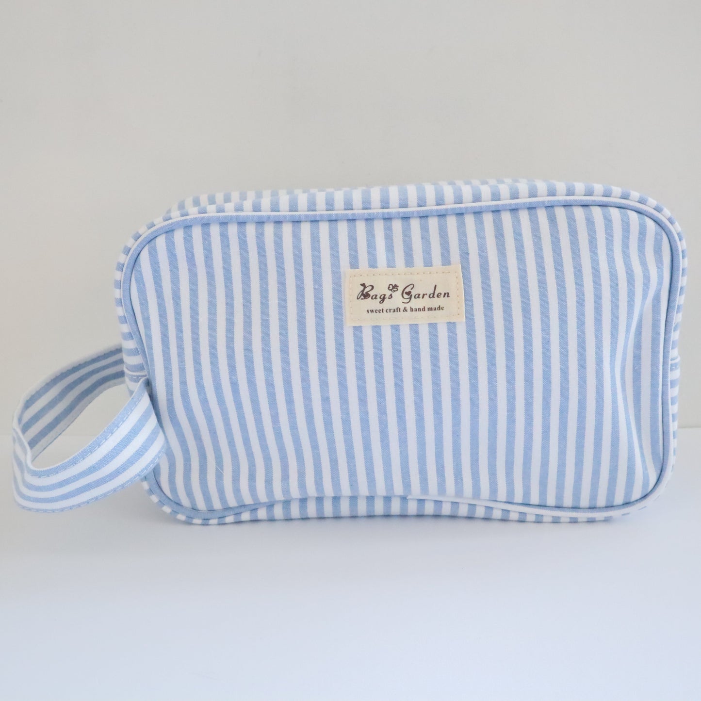 Bags Garden bolso de mano Neceser algodón Rayas ancha Azulado Bags Garden Bags Garden