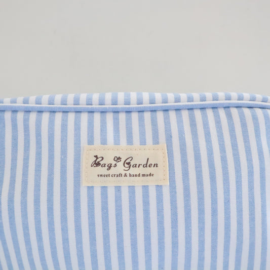 Bags Garden bolso de mano Neceser algodón Rayas ancha Azulado Bags Garden Bags Garden