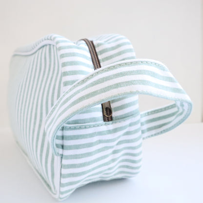 Bags Garden bolso de mano Neceser algodón Rayas ancha Mint Bags Garden Bags Garden