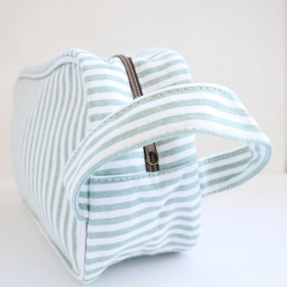 Bags Garden bolso de mano Neceser algodón Rayas ancha Mint Bags Garden Bags Garden