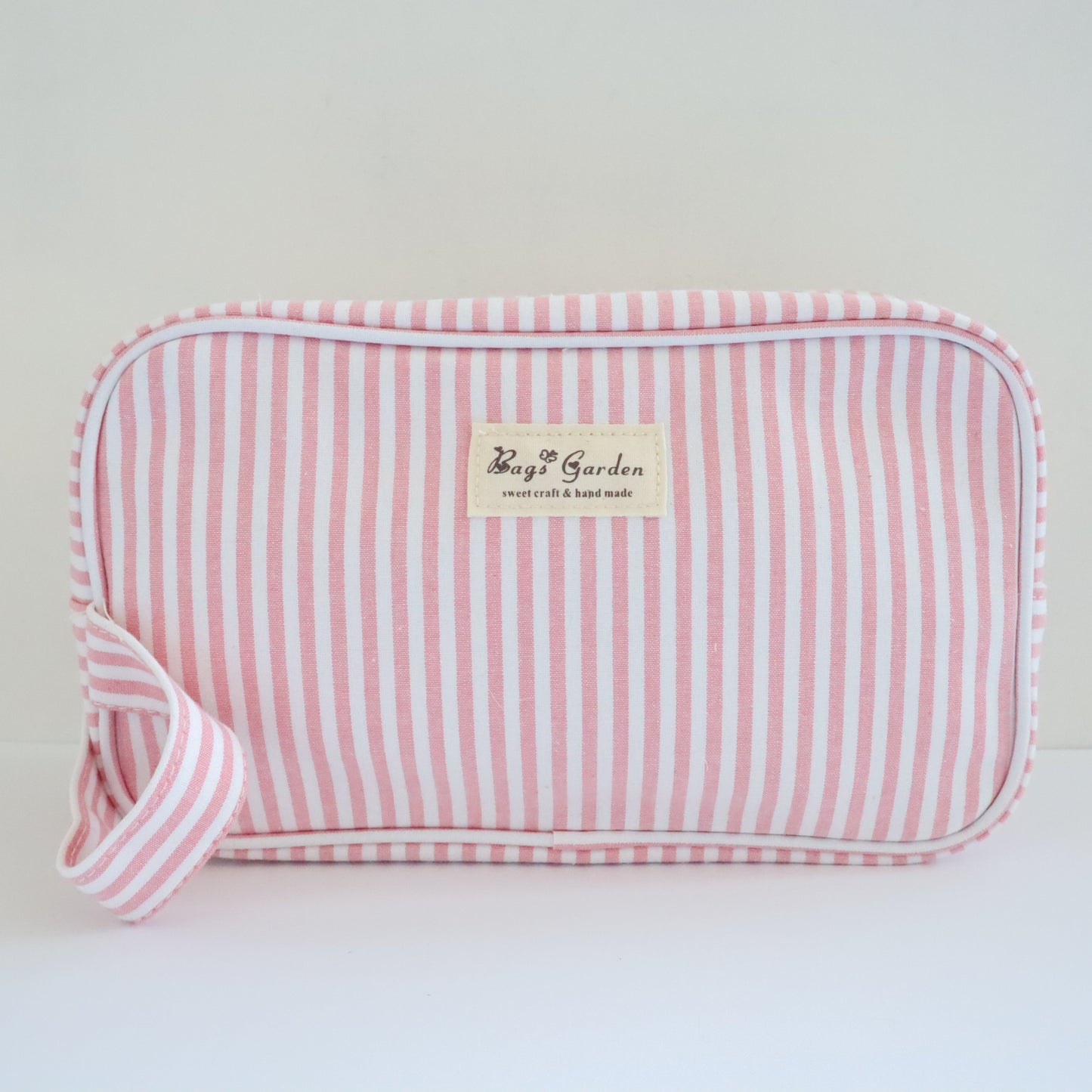 Bags Garden bolso de mano Neceser algodón Rayas ancha Rosa Bags Garden Bags Garden