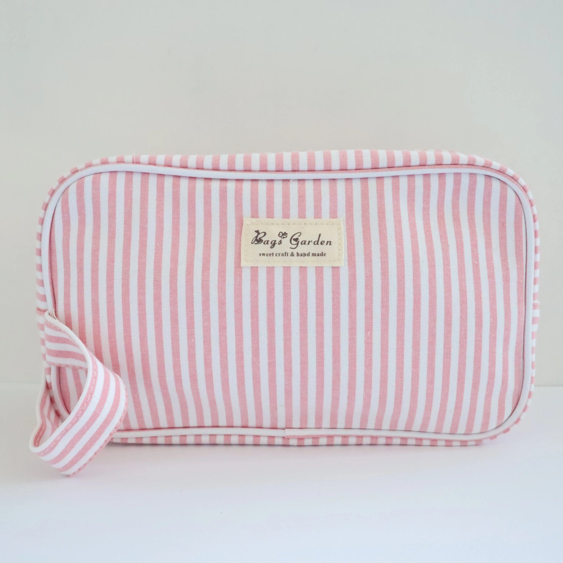 Bags Garden bolso de mano Neceser algodón Rayas ancha Rosa Bags Garden Bags Garden