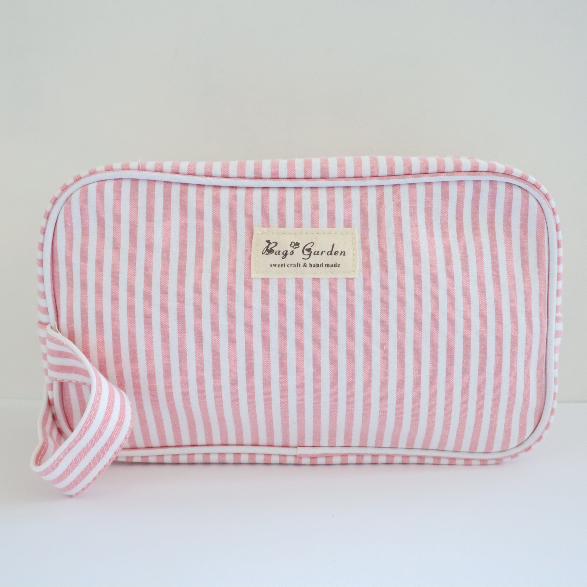 Bags Garden bolso de mano Neceser algodón Rayas ancha Rosa Bags Garden Bags Garden