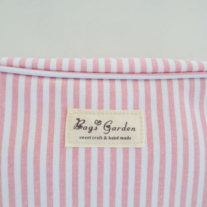 Bags Garden bolso de mano Neceser algodón Rayas ancha Rosa Bags Garden Bags Garden