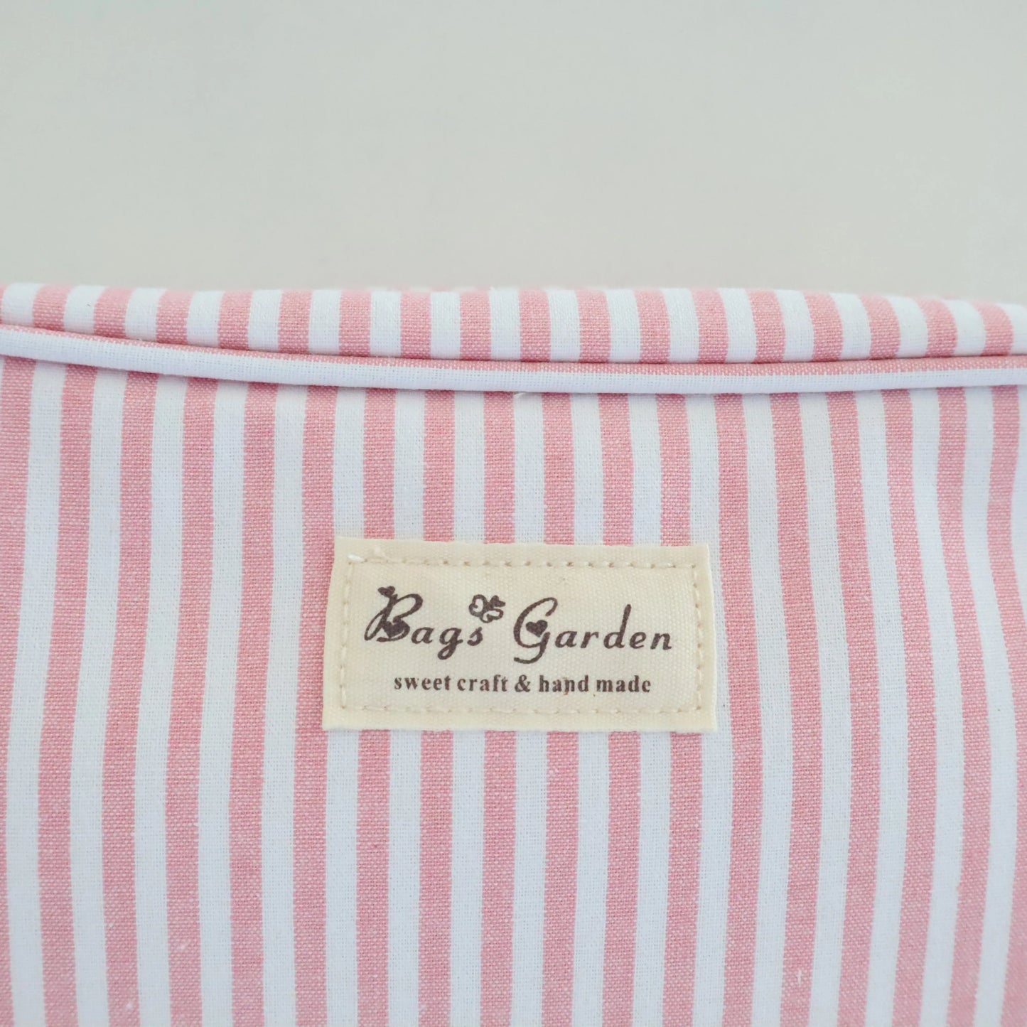 Bags Garden bolso de mano Neceser algodón Rayas ancha Rosa Bags Garden Bags Garden