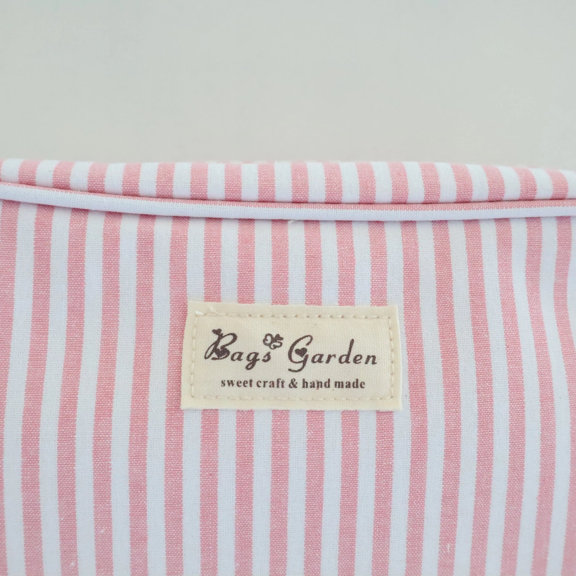 Bags Garden bolso de mano Neceser algodón Rayas ancha Rosa Bags Garden Bags Garden