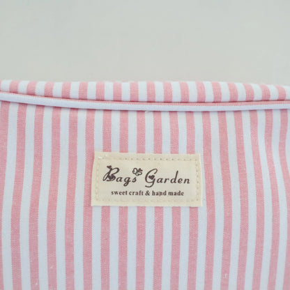 Bags Garden bolso de mano Neceser algodón Rayas ancha Rosa Bags Garden Bags Garden