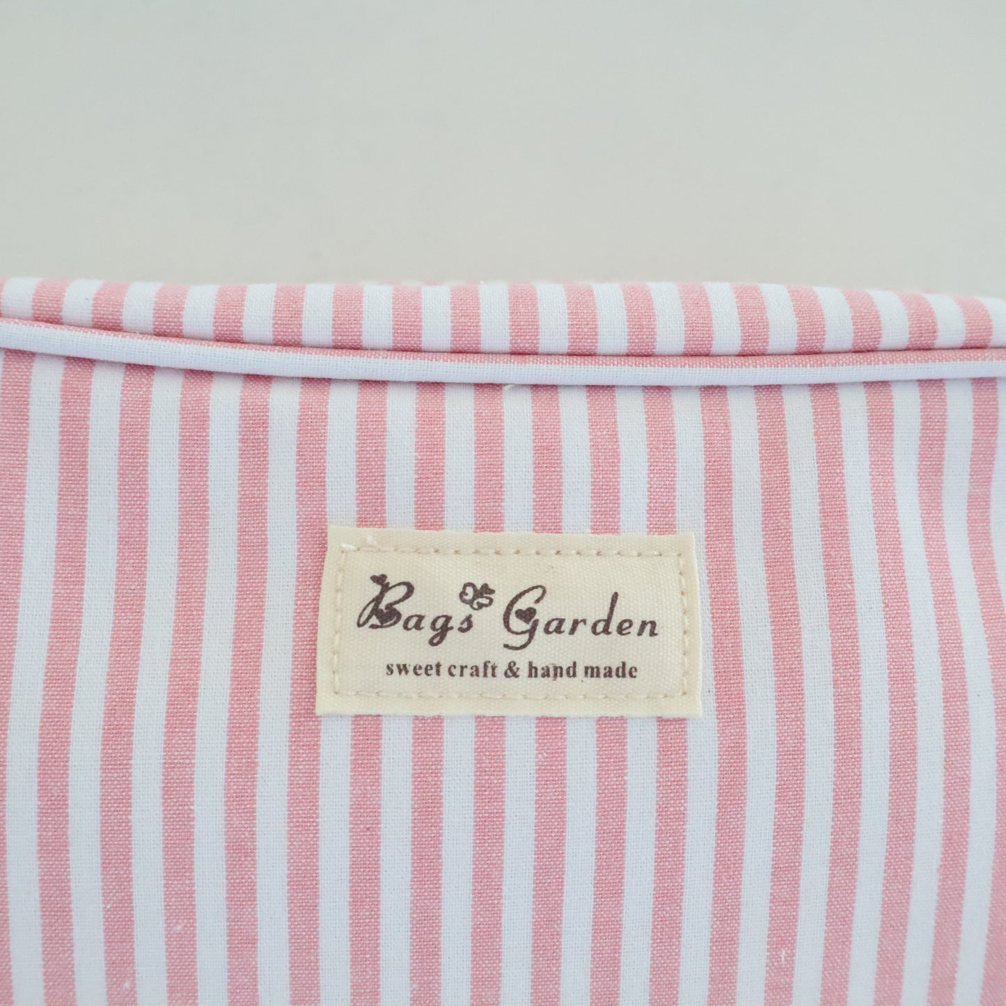 Bags Garden bolso de mano Neceser algodón Rayas ancha Rosa Bags Garden Bags Garden