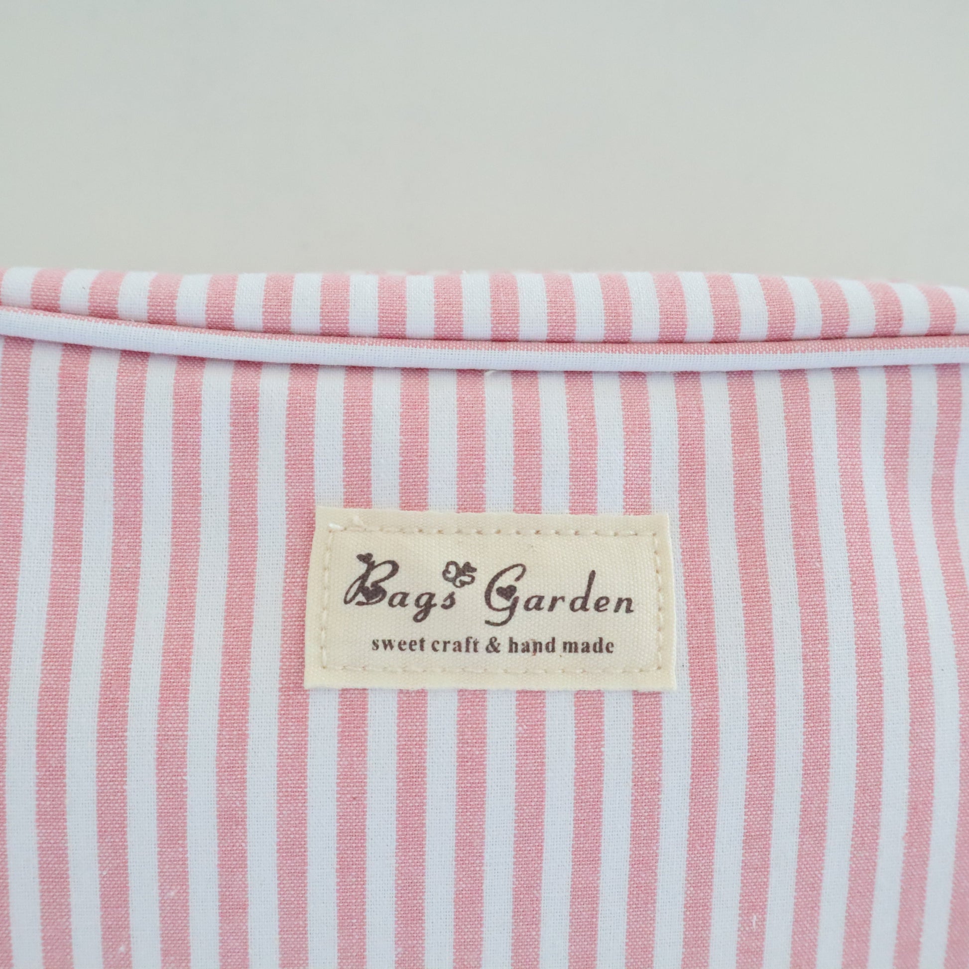 Bags Garden bolso de mano Neceser algodón Rayas ancha Rosa Bags Garden Bags Garden