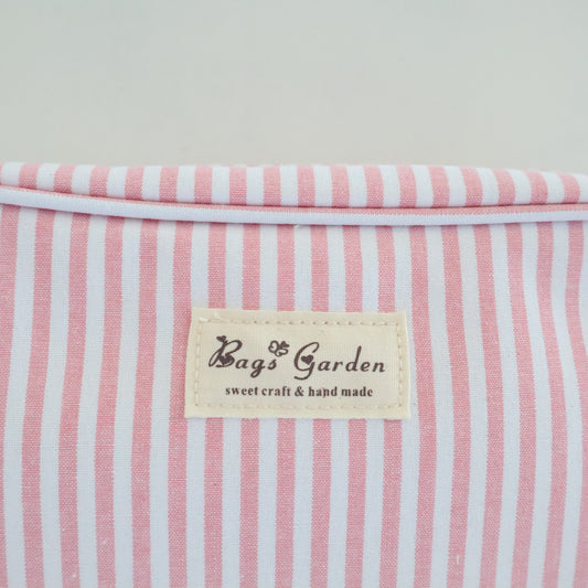 Bags Garden bolso de mano Neceser algodón Rayas ancha Rosa Bags Garden Bags Garden