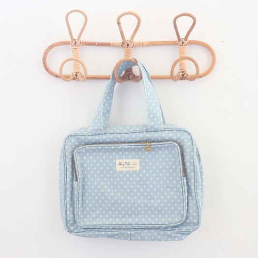 Bags Garden bolso de mano Neceser compartimentos waterproof Lunares Azulado Bags Garden Bags Garden