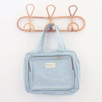 Bags Garden bolso de mano Neceser compartimentos waterproof Lunares Azulado Bags Garden Bags Garden
