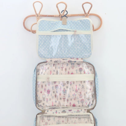 Bags Garden bolso de mano Neceser compartimentos waterproof Lunares Azulado Bags Garden Bags Garden