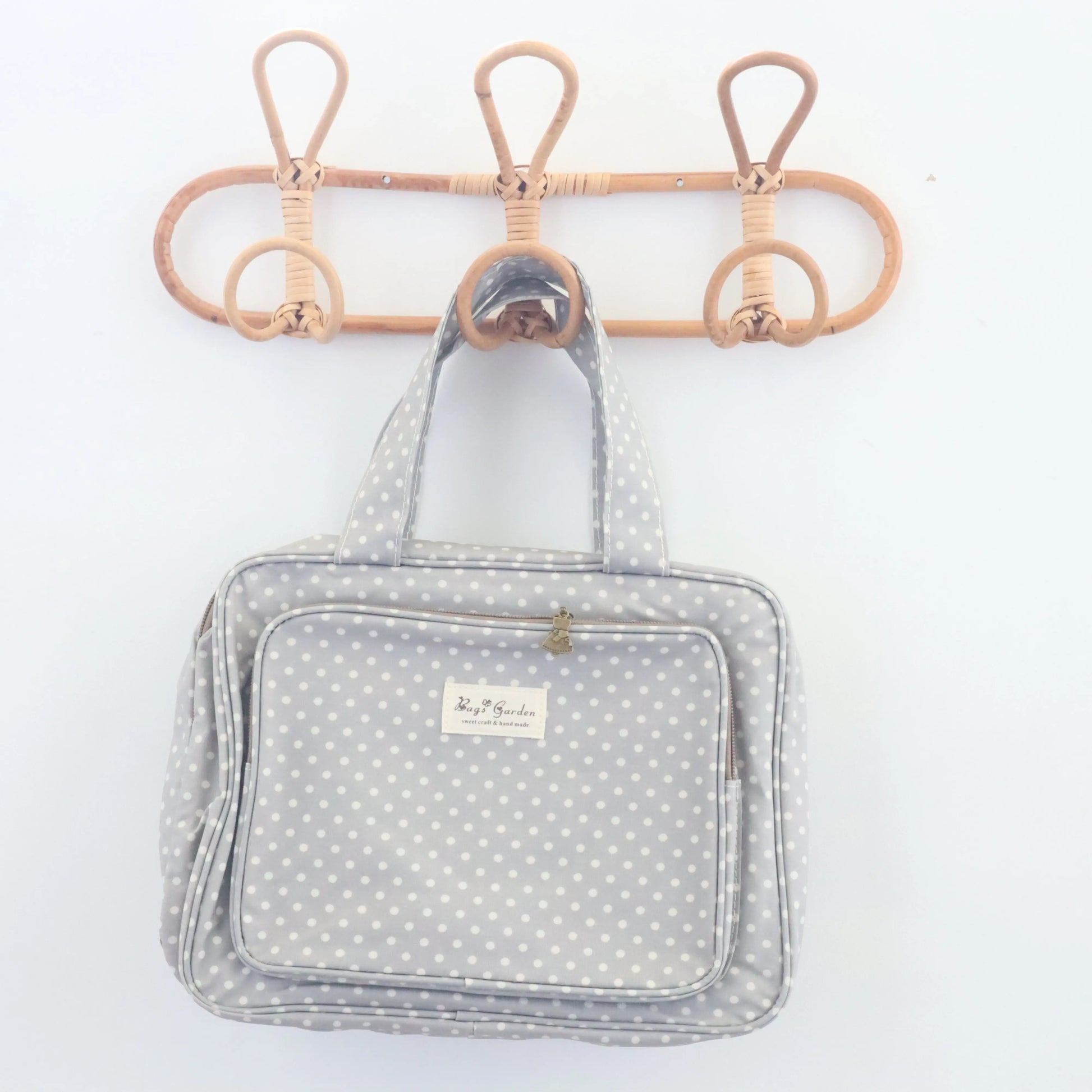Bags Garden bolso de mano Neceser compartimentos waterproof Lunares Greige Bags Garden Bags Garden
