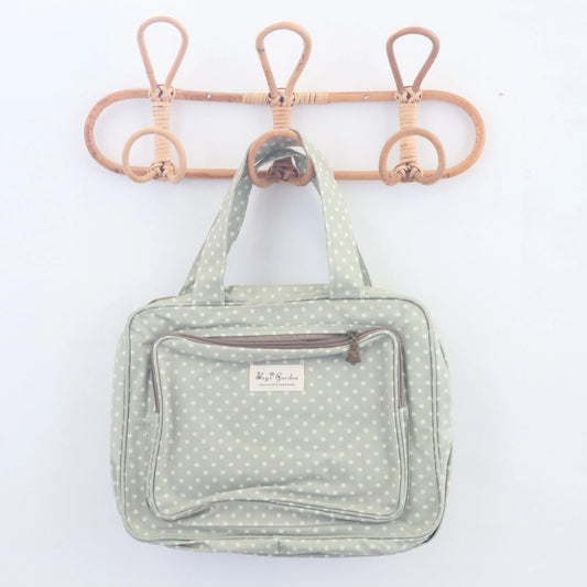 Bags Garden bolso de mano Neceser compartimentos waterproof Lunares Mint Bags Garden Bags Garden