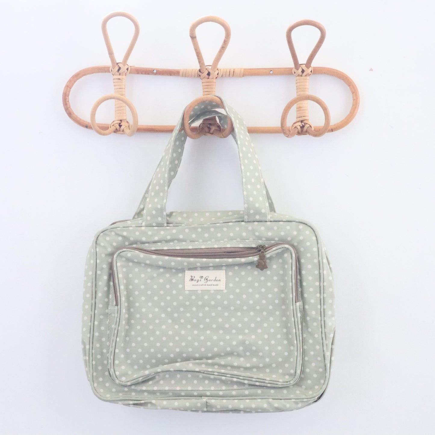 Bags Garden bolso de mano Neceser compartimentos waterproof Lunares Mint Bags Garden Bags Garden