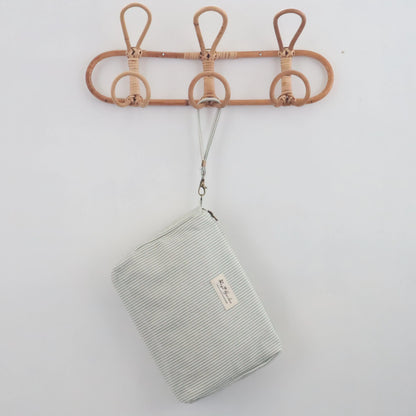Bags Garden bolso de mano Neceser de algodón Rayas Mint Bags Garden Bags Garden