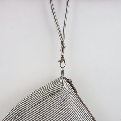 Bags Garden bolso de mano Neceser de algodón Rayas Negro Bags Garden Bags Garden