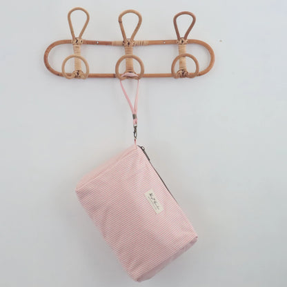 Bags Garden bolso de mano Neceser de algodón Rayas Rosa Bags Garden Bags Garden