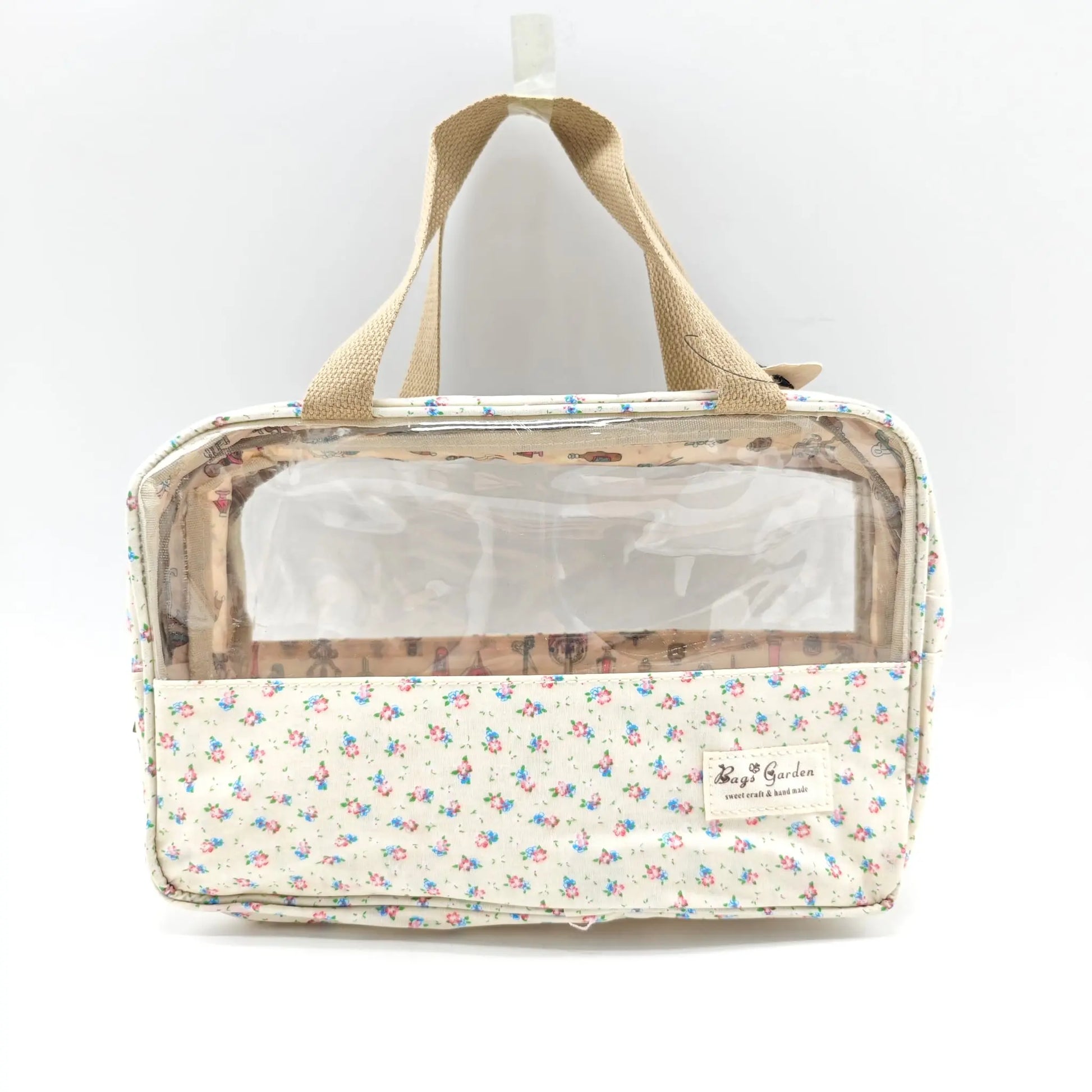 Bags Garden bolso de mano Neceser maquillaje impermeable con doble compartimento Banana Bags Garden Bags Garden