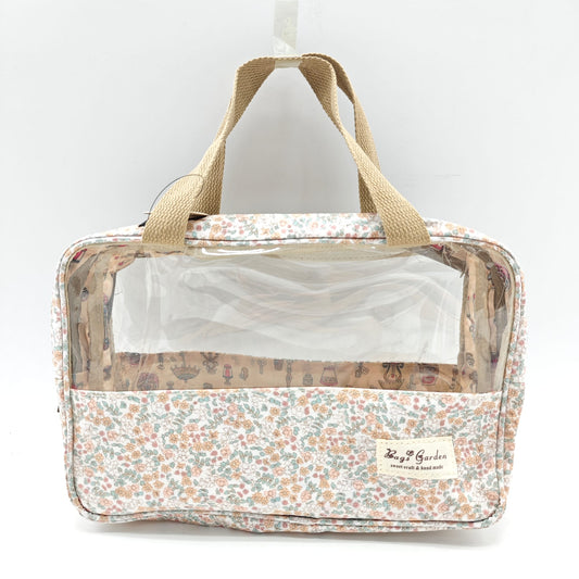 Bags Garden bolso de mano Neceser maquillaje impermeable con doble compartimento Naranja Bags Garden Bags Garden