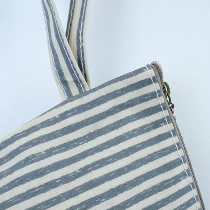 Bags Garden neceser Neceser maxi waterproof Rayas Gris Bags Garden Bags Garden