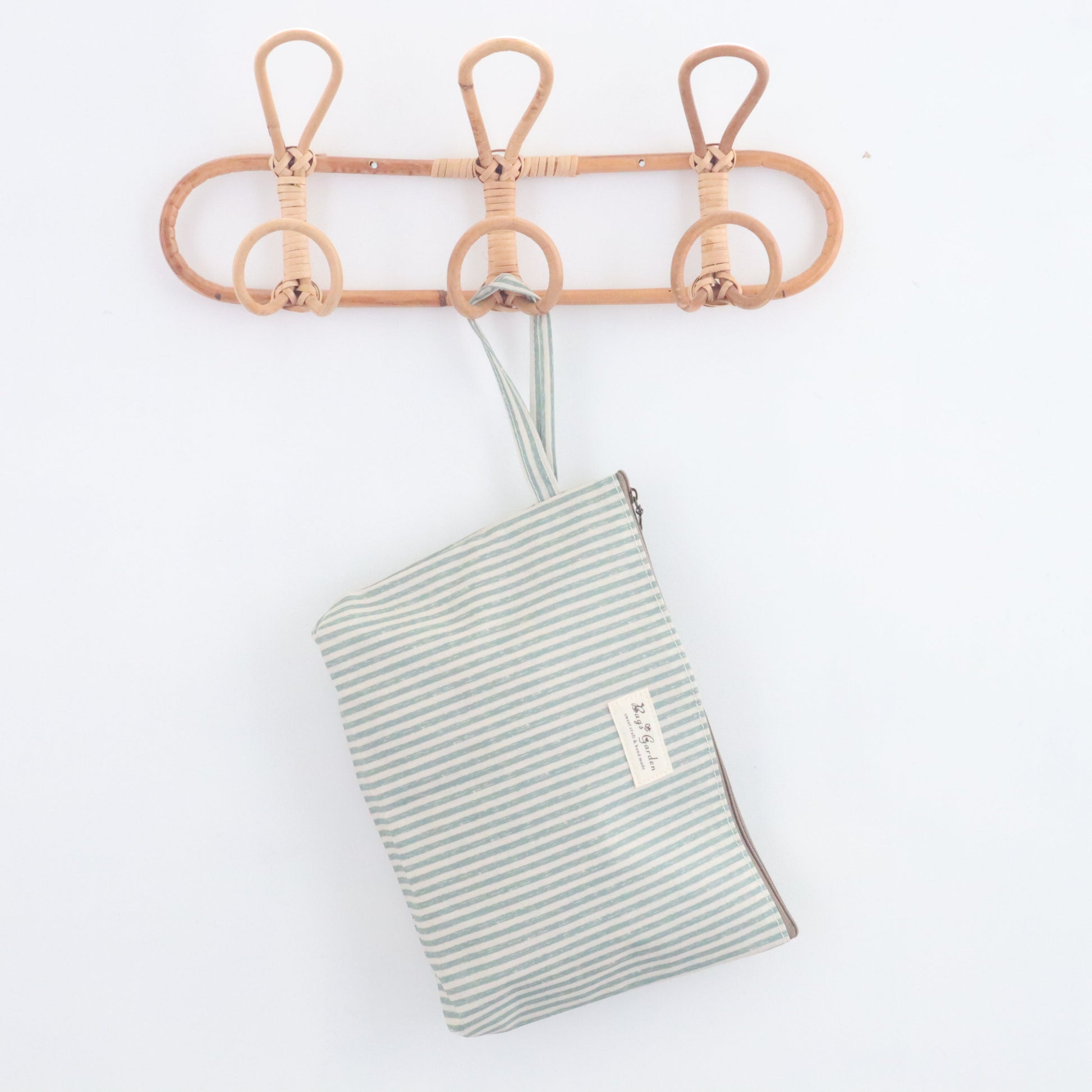 Bags Garden neceser Neceser maxi waterproof Rayas Mint Bags Garden Bags Garden