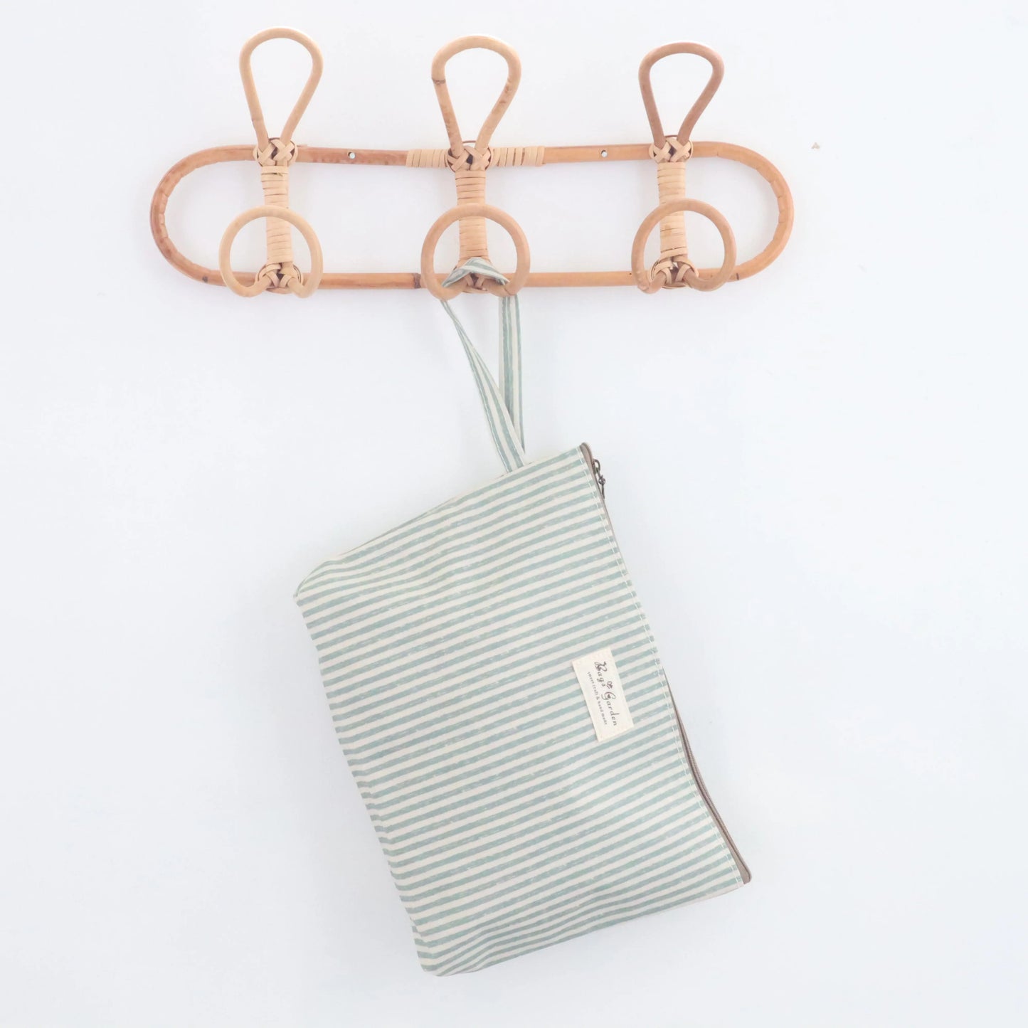 Bags Garden neceser Neceser maxi waterproof Rayas Mint Bags Garden Bags Garden