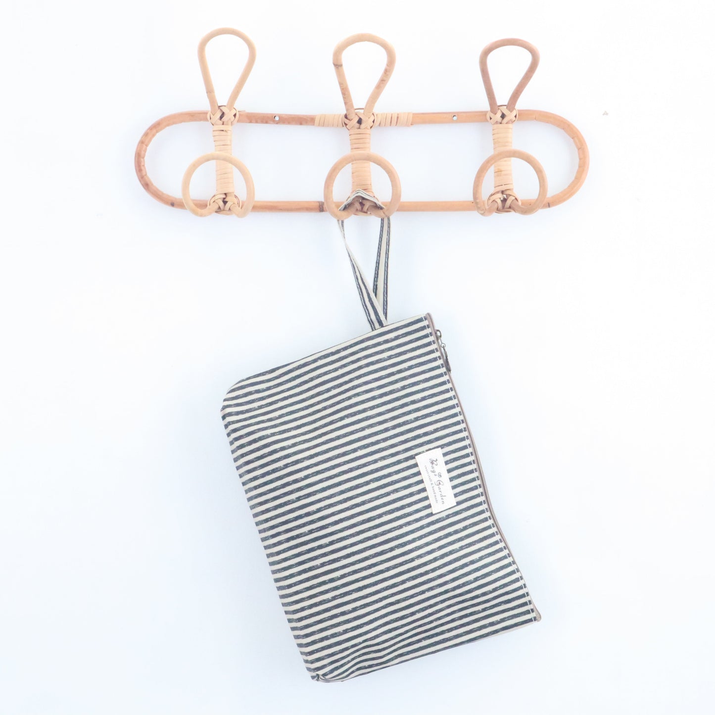 Bags Garden neceser Neceser maxi waterproof Rayas Negro Bags Garden Bags Garden