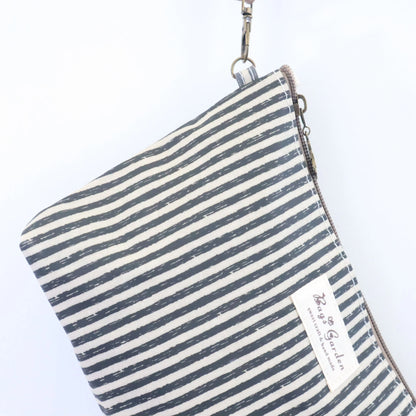 Bags Garden neceser Neceser mini waterproof Rayas Negro Bags Garden Bags Garden