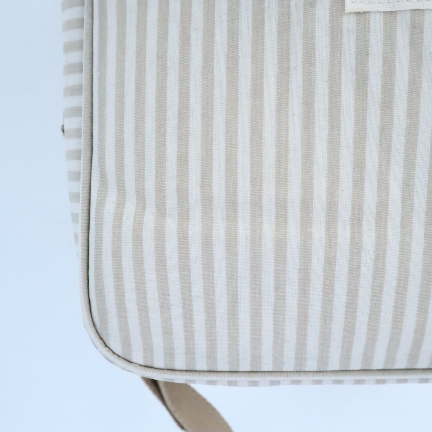 Bags Garden bolso de mano Nevera impermeable Bags Garden cuadrada Rayas Beige Bags Garden