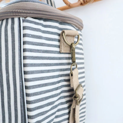Bags Garden bolso de mano Nevera impermeable Bags Garden cuadrada Rayas Negro Bags Garden