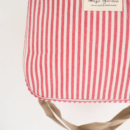 Bags Garden bolso de mano Nevera impermeable Bags Garden cuadrada Rayas Rojo Burdeos Bags Garden