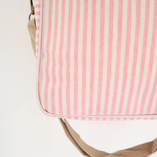 Bags Garden bolso de mano Nevera impermeable Bags Garden cuadrada Rayas Rosa Bags Garden