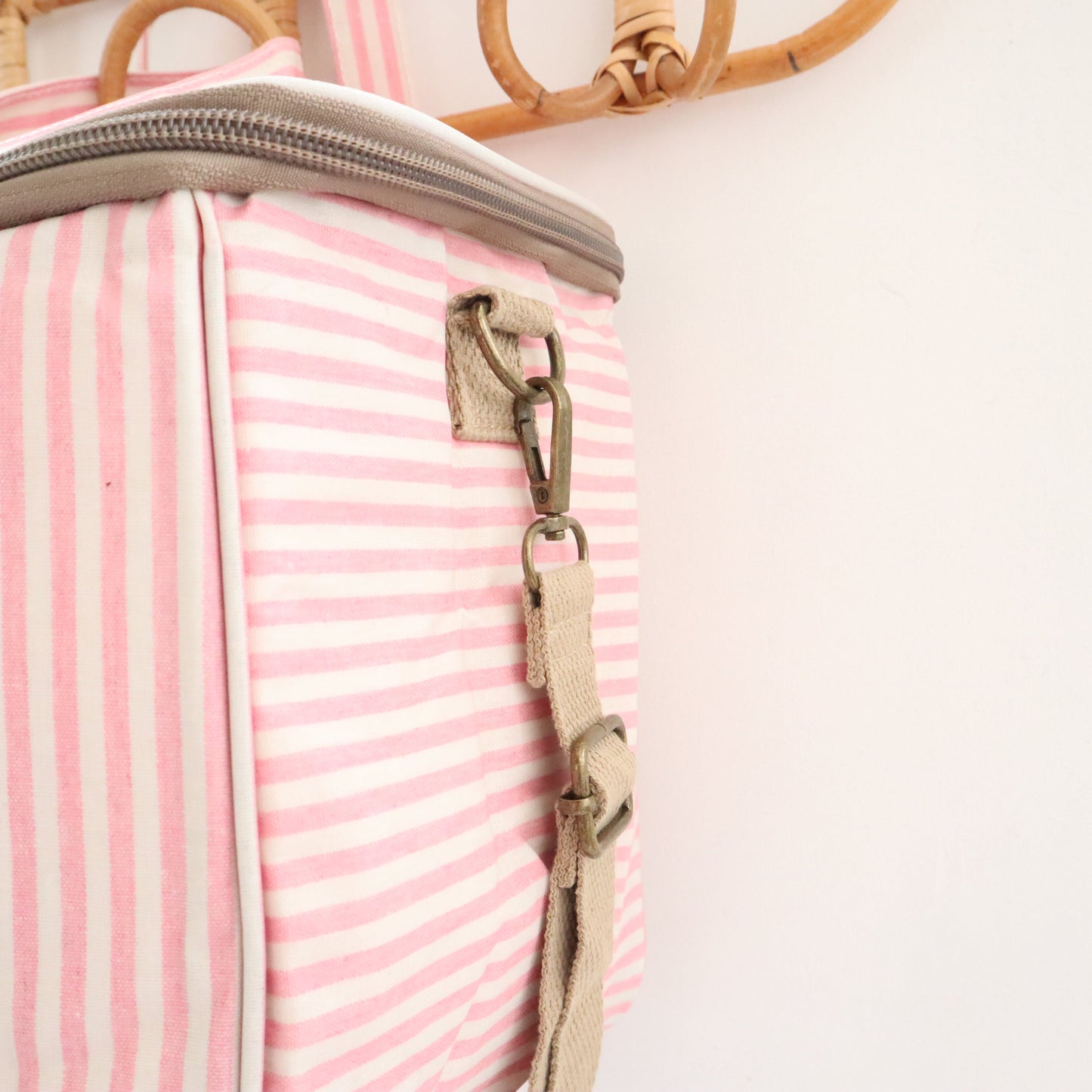 Bags Garden bolso de mano Nevera impermeable Bags Garden cuadrada Rayas Rosa Bags Garden