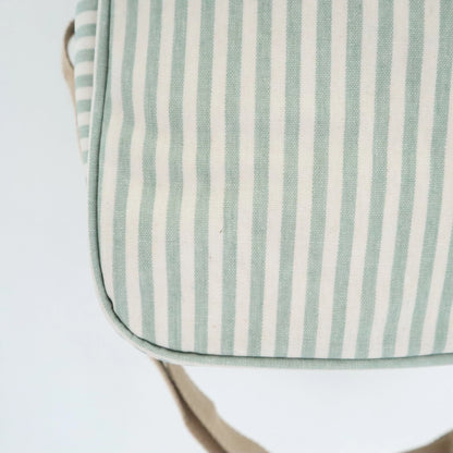 Bags Garden bolso de mano Nevera impermeable Bags Garden cuadrada Rayas Verde Mint Bags Garden